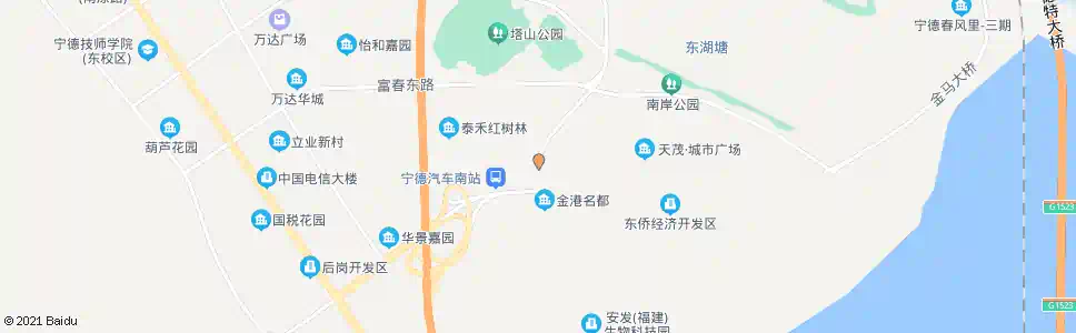 宁德宁德五中_公交站地图_宁德公交_妙搜公交查询2025