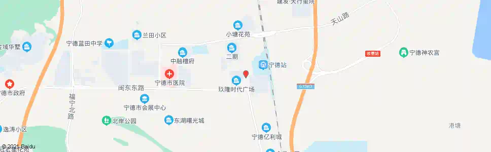 宁德火车站路口_公交站地图_宁德公交_妙搜公交查询2025