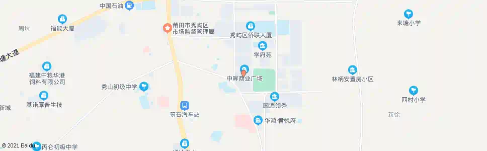 莆田中辉步行街_公交站地图_莆田公交_妙搜公交查询2025