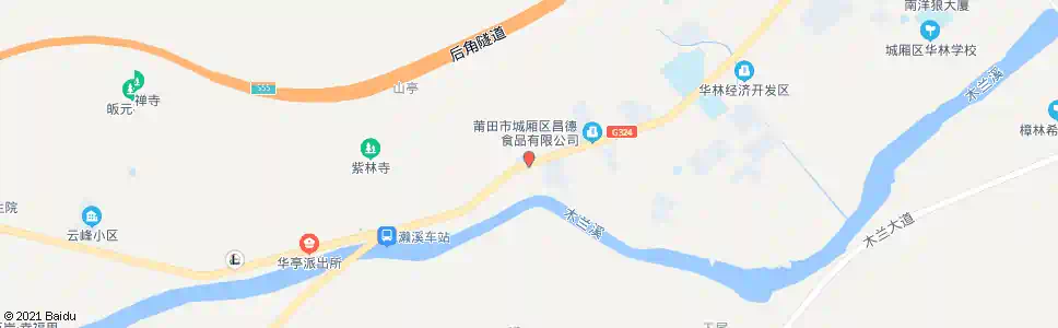 莆田日山电子厂_公交站地图_莆田公交_妙搜公交查询2025