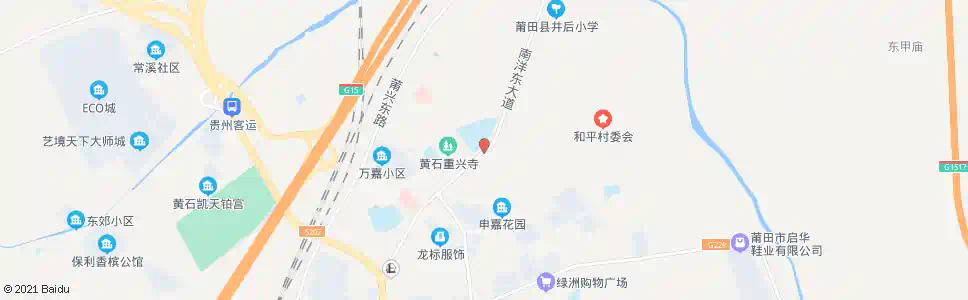 莆田莆田八中(黄石八中)_公交站地图_莆田公交_妙搜公交查询2025