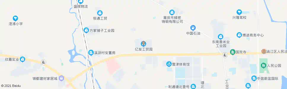莆田亿发工贸园_公交站地图_莆田公交_妙搜公交查询2025