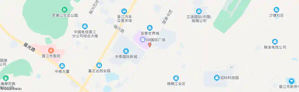 泉州晋江SM广场_公交站地图_泉州公交_妙搜公交查询2025