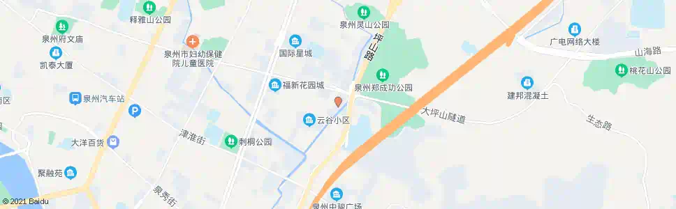 泉州冠亚城市花园_公交站地图_泉州公交_妙搜公交查询2025