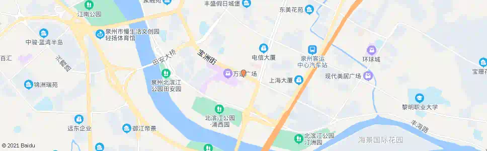 泉州宝洲街中段_公交站地图_泉州公交_妙搜公交查询2025