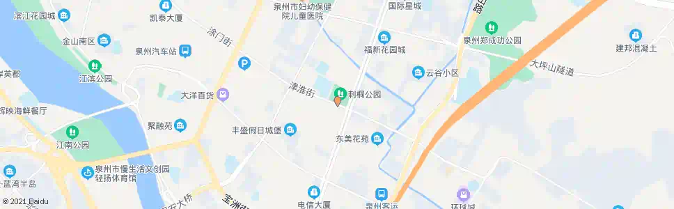 泉州刺桐公园南门_公交站地图_泉州公交_妙搜公交查询2025