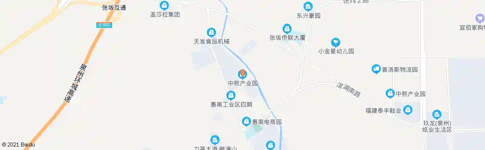 泉州中熙产业园_公交站地图_泉州公交_妙搜公交查询2025