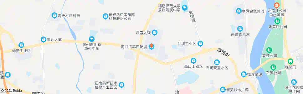 泉州海西汽车汽配城_公交站地图_泉州公交_妙搜公交查询2025