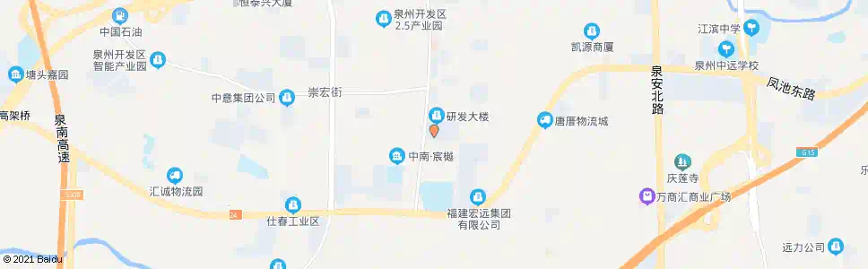 泉州特步集团(二)_公交站地图_泉州公交_妙搜公交查询2025