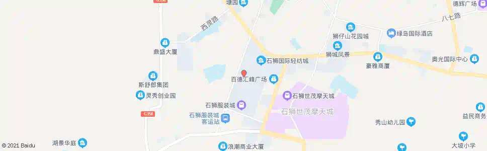 泉州石狮服装城北区_公交站地图_泉州公交_妙搜公交查询2025