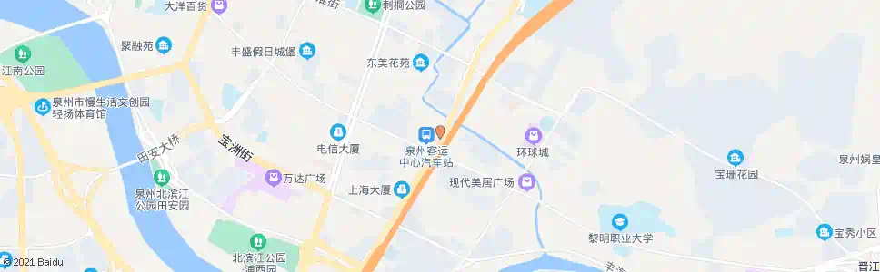 泉州客运中心站东门_公交站地图_泉州公交_妙搜公交查询2025