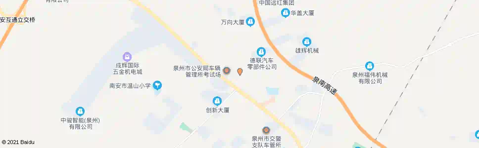 泉州交警支队霞美考试场_公交站地图_泉州公交_妙搜公交查询2025