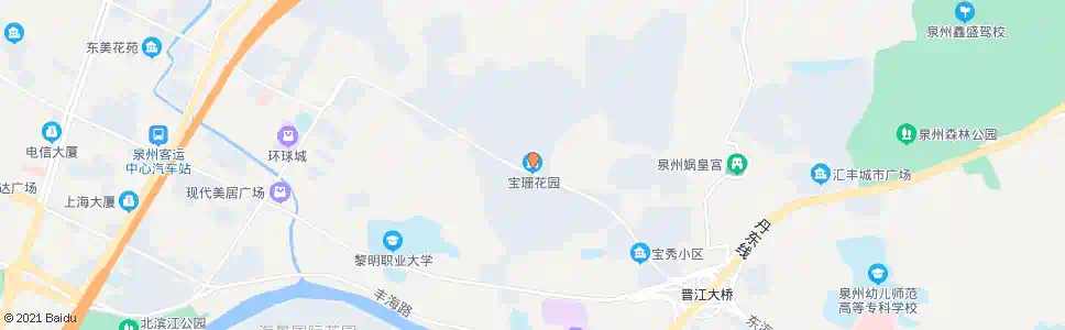 泉州宝珊花园_公交站地图_泉州公交_妙搜公交查询2025