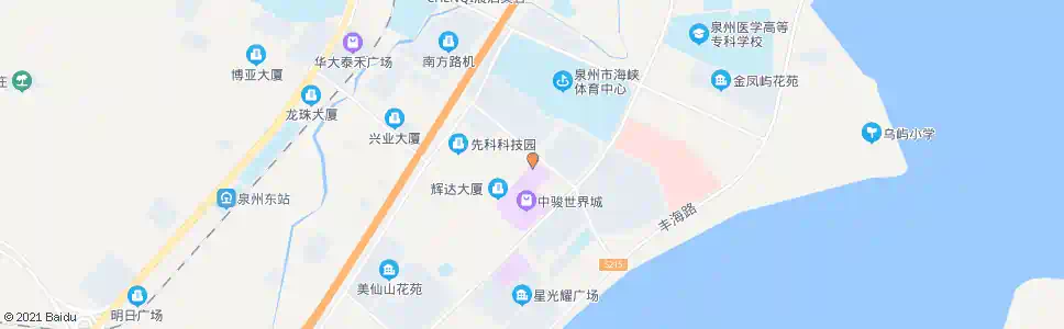 泉州中骏世界城_公交站地图_泉州公交_妙搜公交查询2025
