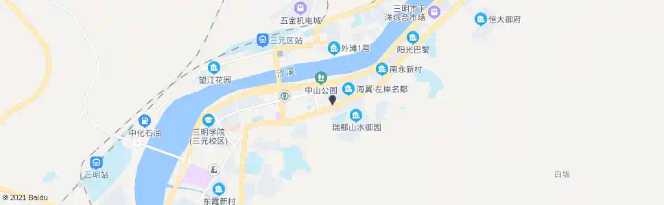 三明城东饭店_公交站地图_三明公交_妙搜公交查询2025