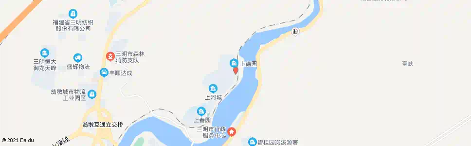 三明上河城路_公交站地图_三明公交_妙搜公交查询2025