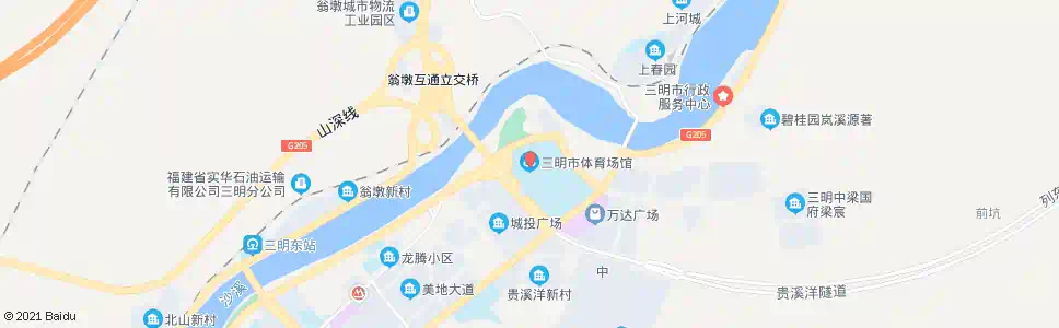 三明体育中心(筹)_公交站地图_三明公交_妙搜公交查询2025