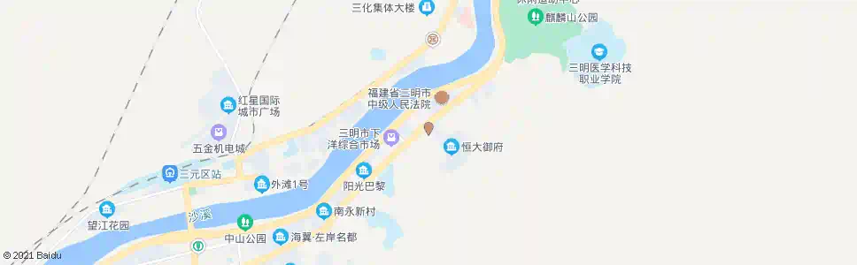 三明体育中心(东)_公交站地图_三明公交_妙搜公交查询2025