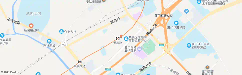 厦门新站指挥部_公交站地图_厦门公交_妙搜公交查询2025
