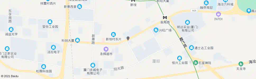 厦门立鼎光电园_公交站地图_厦门公交_妙搜公交查询2025