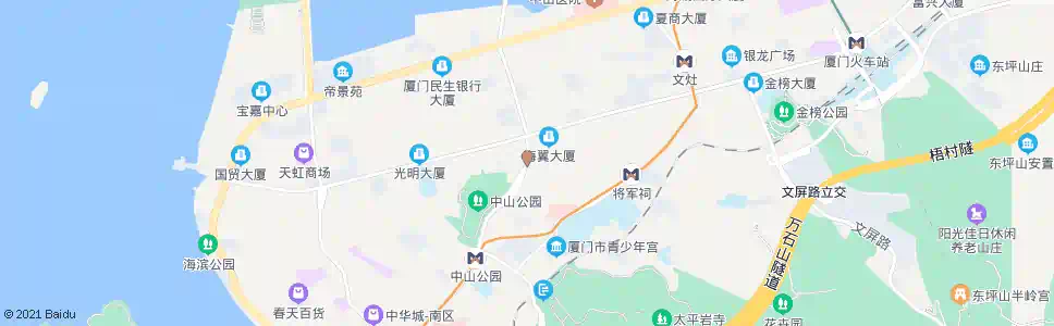 厦门公园东门_公交站地图_厦门公交_妙搜公交查询2025