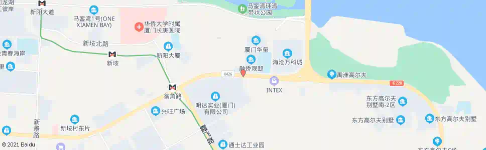 厦门明达北门_公交站地图_厦门公交_妙搜公交查询2025