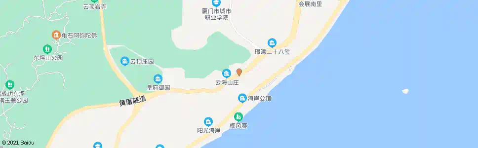 厦门云海山庄_公交站地图_厦门公交_妙搜公交查询2025