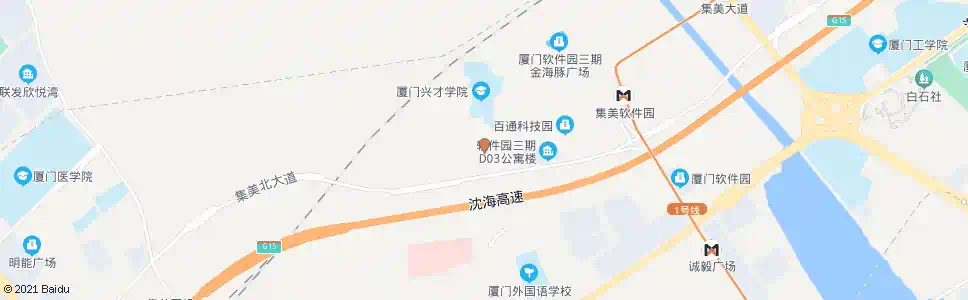 厦门软件园三期公寓楼_公交站地图_厦门公交_妙搜公交查询2025