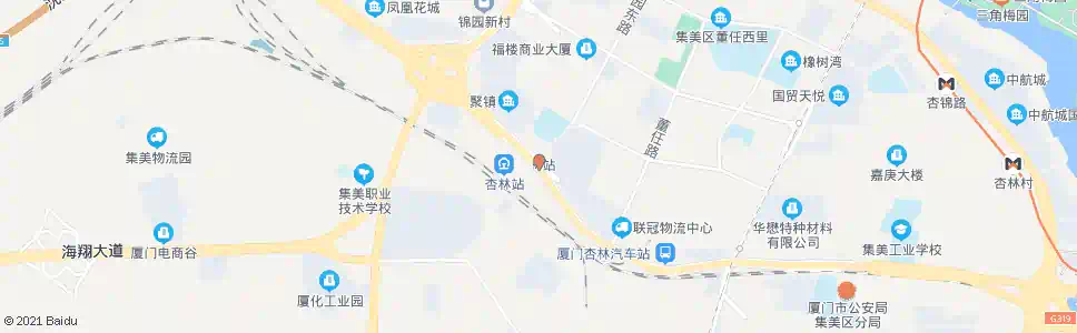 厦门杏北新城_公交站地图_厦门公交_妙搜公交查询2025