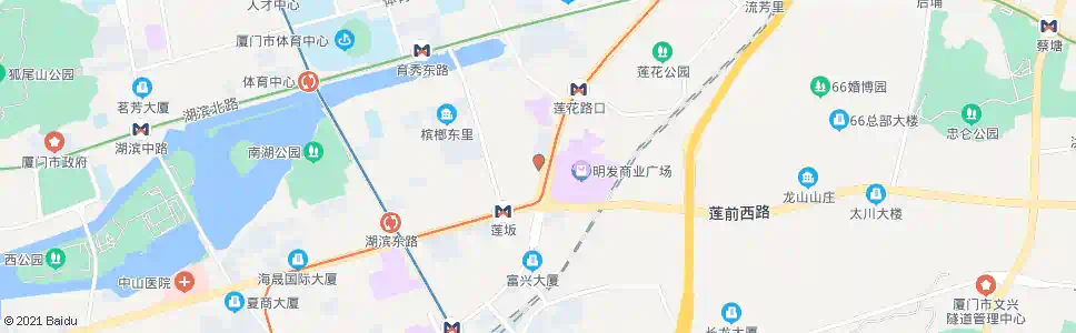 厦门莲坂北_公交站地图_厦门公交_妙搜公交查询2025