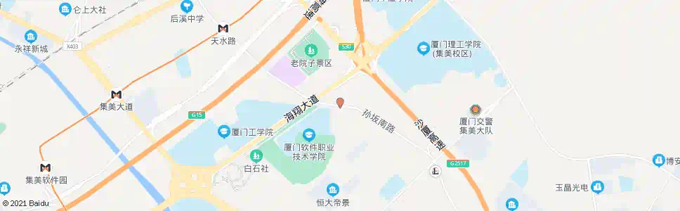 厦门软件学院北门_公交站地图_厦门公交_妙搜公交查询2025