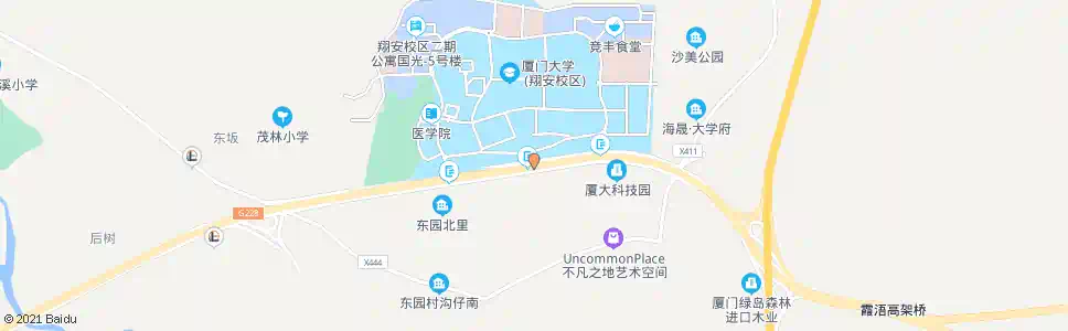 厦门厦大翔安校区南门_公交站地图_厦门公交_妙搜公交查询2025
