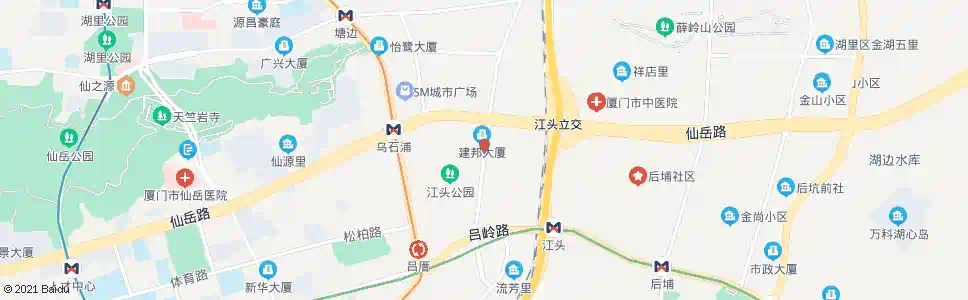 厦门天地花园_公交站地图_厦门公交_妙搜公交查询2025