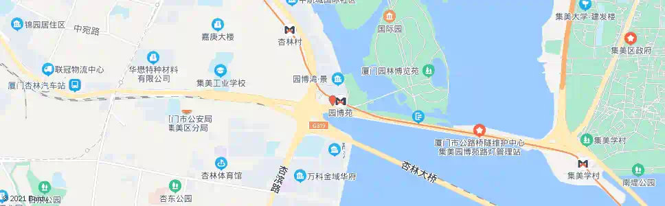 厦门园博苑公交场站_公交站地图_厦门公交_妙搜公交查询2025