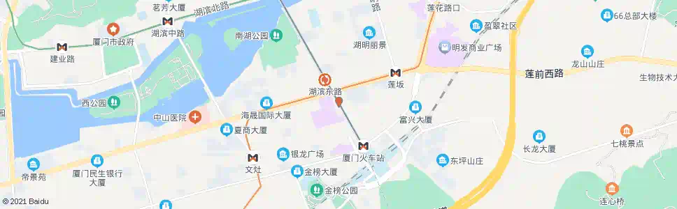 厦门湖东_公交站地图_厦门公交_妙搜公交查询2025