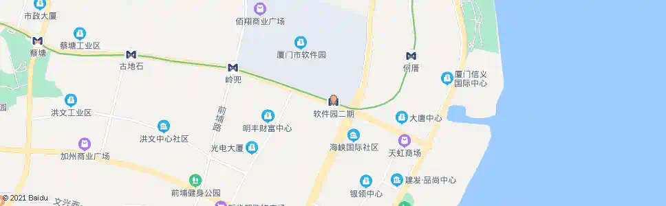 厦门软件园二期_公交站地图_厦门公交_妙搜公交查询2025