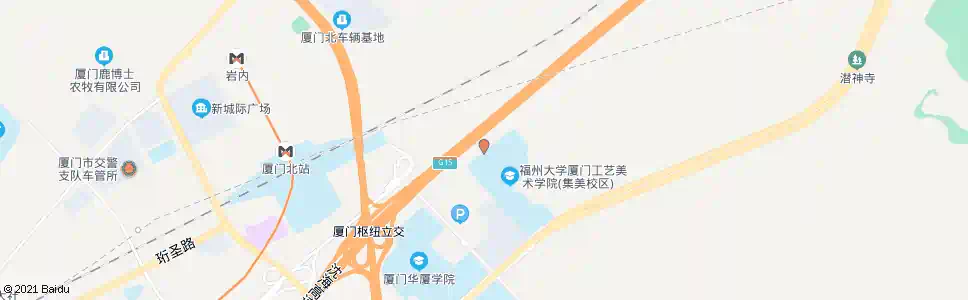 厦门福大工艺美院_公交站地图_厦门公交_妙搜公交查询2025