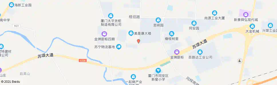 厦门同宏路1站_公交站地图_厦门公交_妙搜公交查询2025