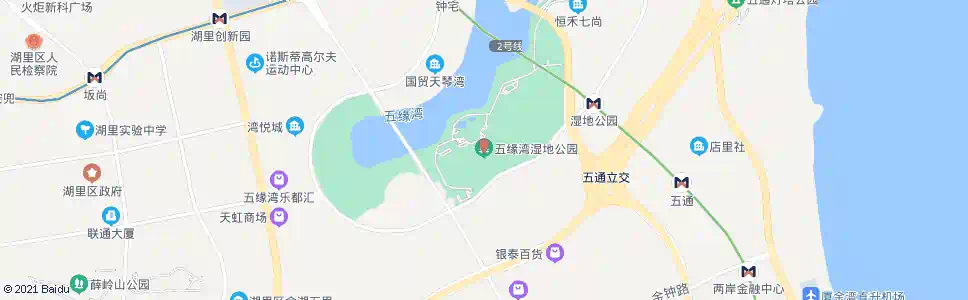 厦门五缘湾湿地公园_公交站地图_厦门公交_妙搜公交查询2025