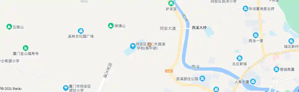 厦门溪声小学_公交站地图_厦门公交_妙搜公交查询2025