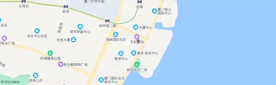 厦门中航紫金广场_公交站地图_厦门公交_妙搜公交查询2025