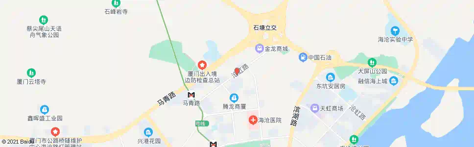 厦门海沧建行_公交站地图_厦门公交_妙搜公交查询2025