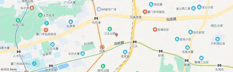 厦门江头市场_公交站地图_厦门公交_妙搜公交查询2025