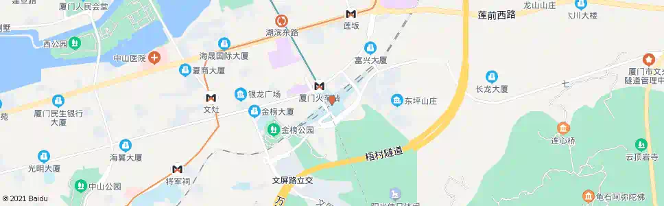厦门火车站南到达厅_公交站地图_厦门公交_妙搜公交查询2025