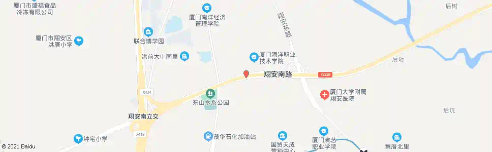 厦门海洋学院翔安校区南门_公交站地图_厦门公交_妙搜公交查询2025