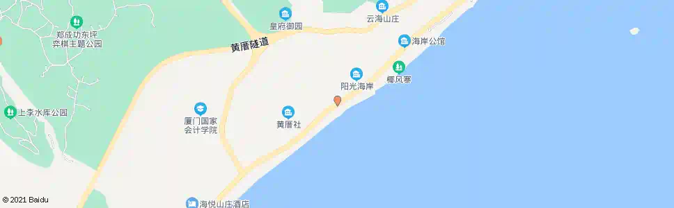 厦门黄厝浴场_公交站地图_厦门公交_妙搜公交查询2025