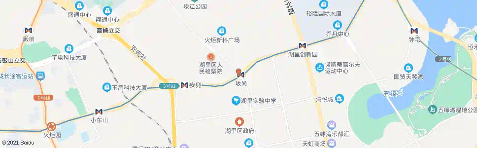 厦门坂尚_公交站地图_厦门公交_妙搜公交查询2025