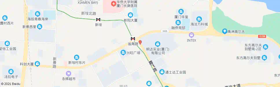 厦门明达实业_公交站地图_厦门公交_妙搜公交查询2025