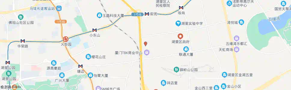 厦门湖里行政服务中心_公交站地图_厦门公交_妙搜公交查询2025