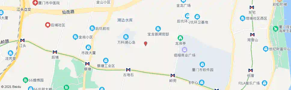 厦门湖边公园_公交站地图_厦门公交_妙搜公交查询2025